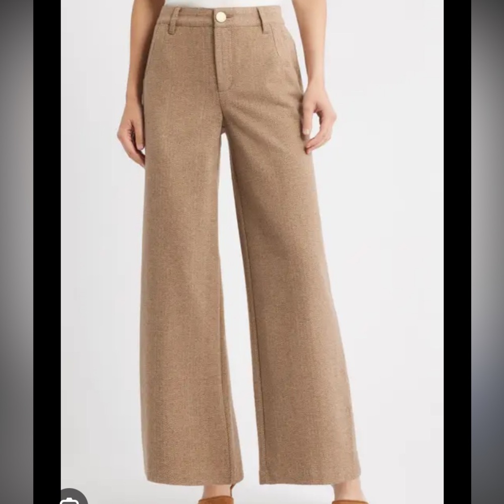 Tommy Hilfiger Tan Wide Leg Pants
